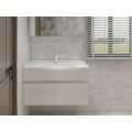 American style white solid wood bathroom furniture vanity